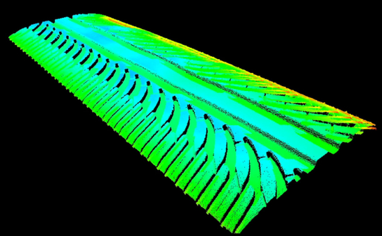 Defects in a tire tread pattern